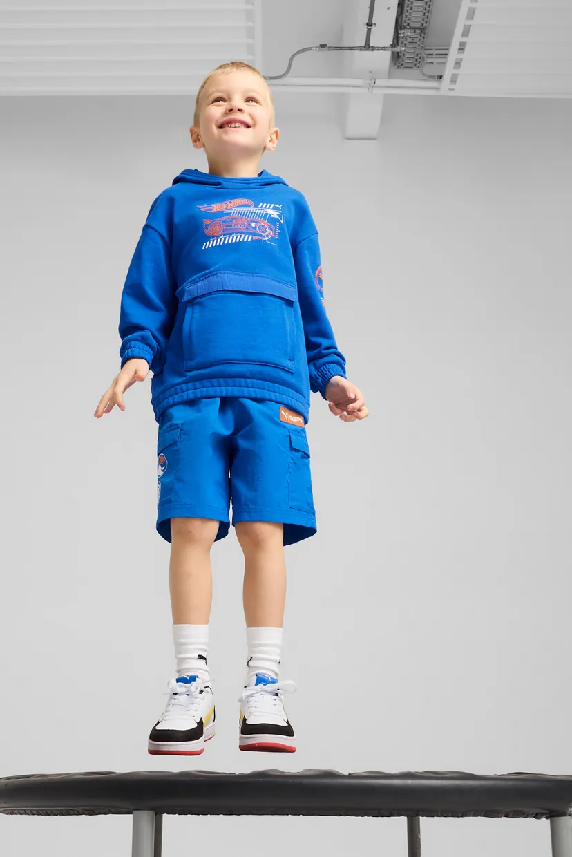 Детские синие шорты PUMA x HOT WHEELS™ Shorts Kids PUMA 630076