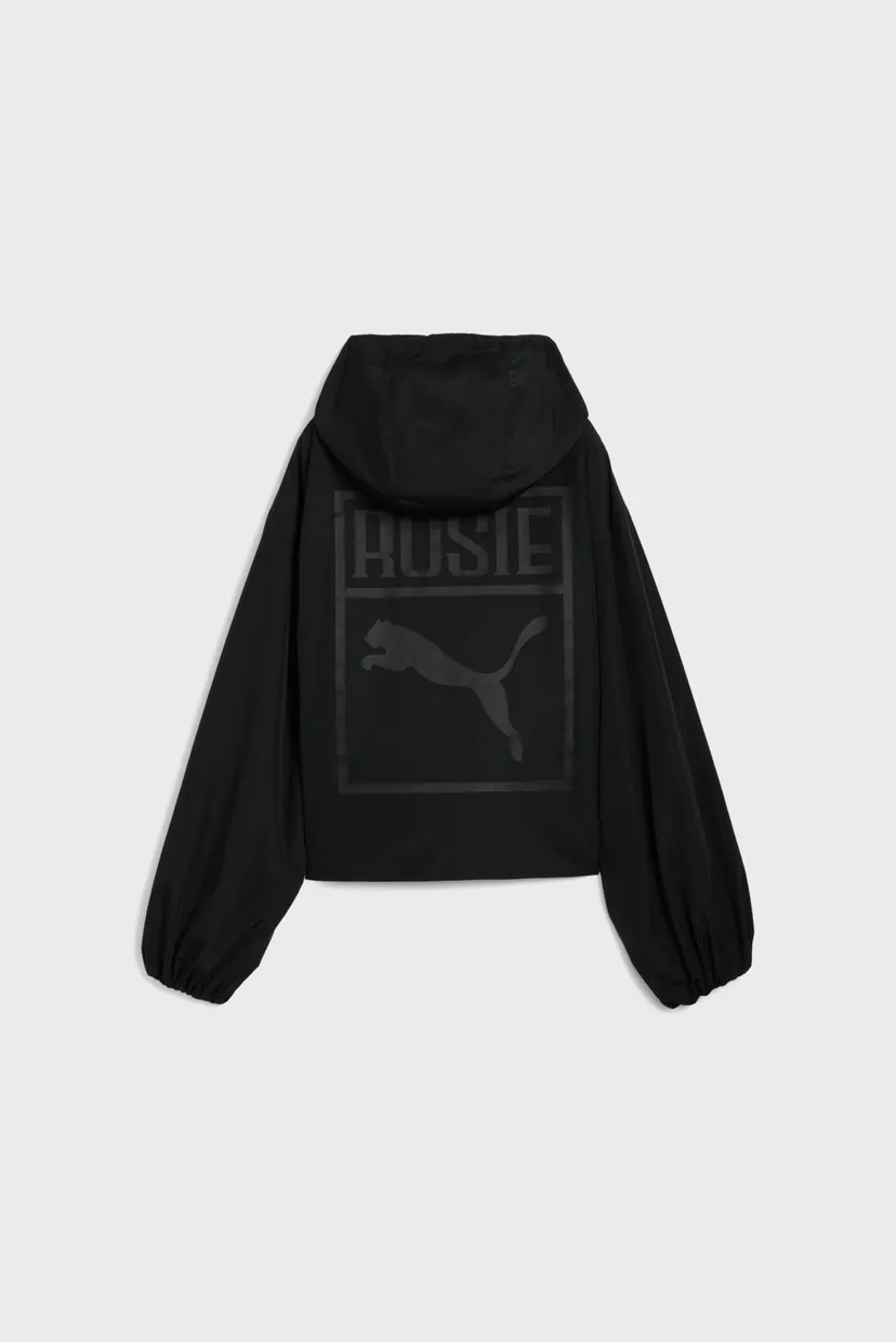 Женское черное худи PUMA x ROSÉ Oversized Half-Zip Jacket Women 7