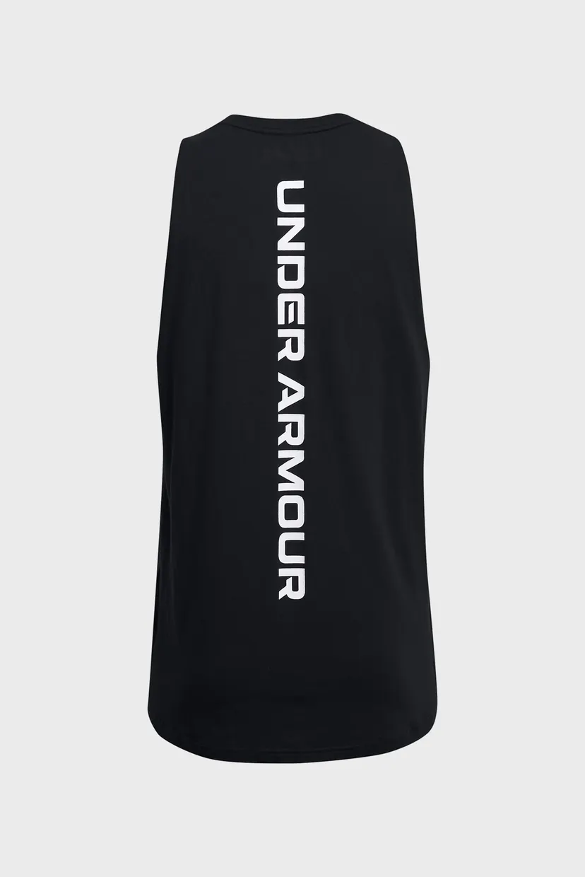 Чоловіча чорна майка UA BASELINE COTTON TANK 4