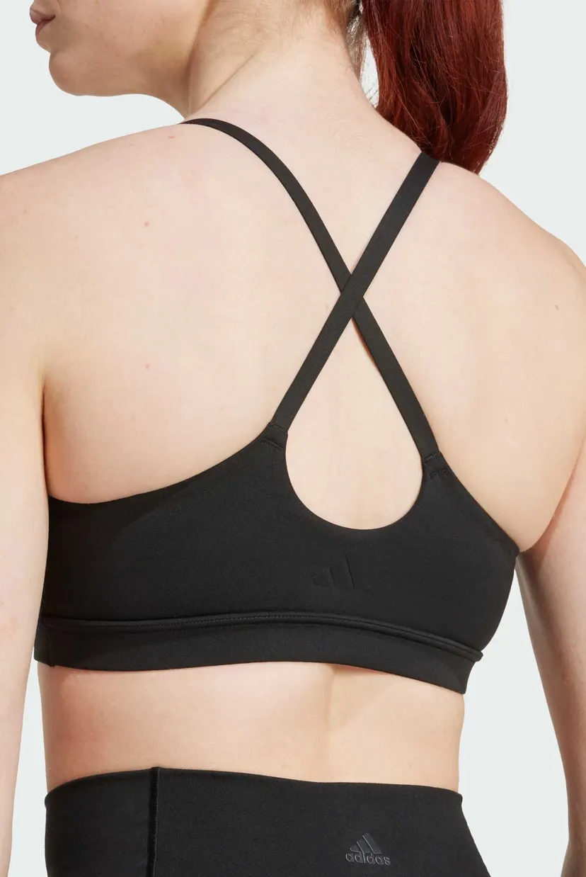 Жіночий чорний топ adidas All Me Light Support 4