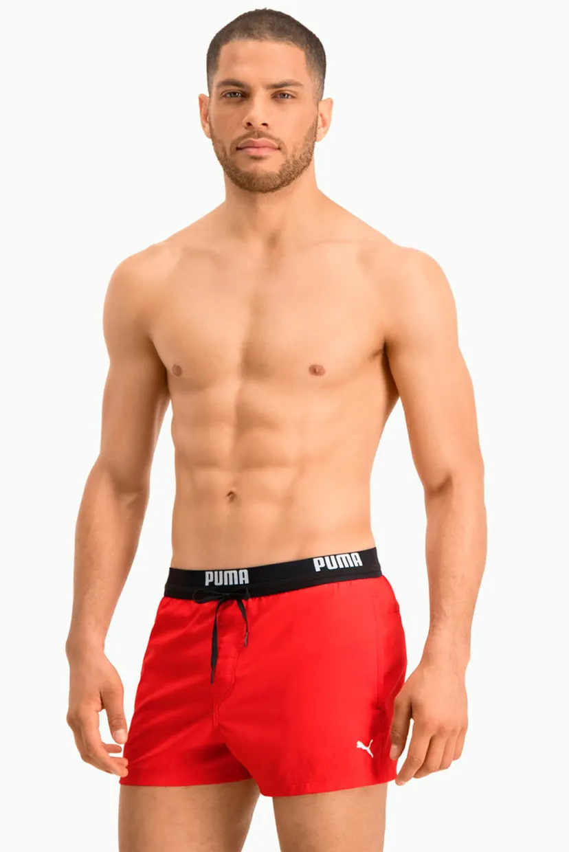 Чоловічі червоні плавальні шорти  PUMA Swim Men Logo Short Length Swim Shorts 3