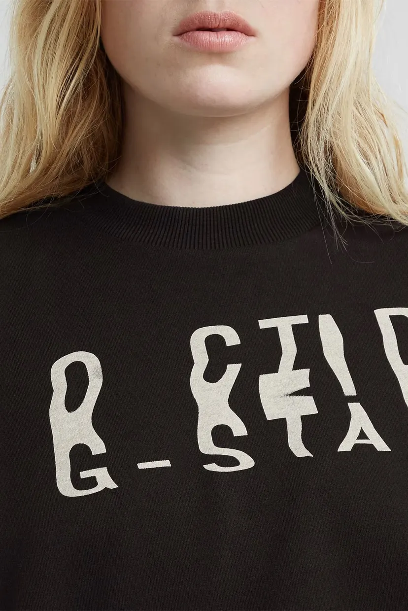 Жіночий чорний світшот Chroma gr loose sw wmn 4