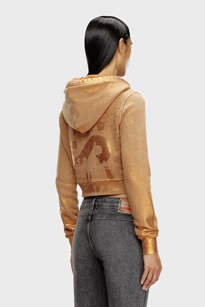Жіноче коричневе худі F-SLIMMY-HOOD-P6 3