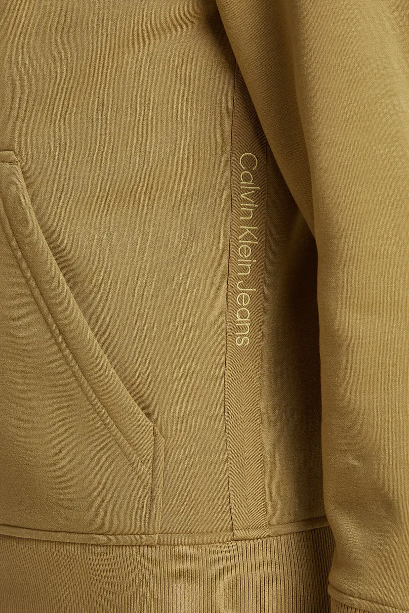 Мужская оливковая спортивная кофта LOGO TAPE ZIP THROUGH 4