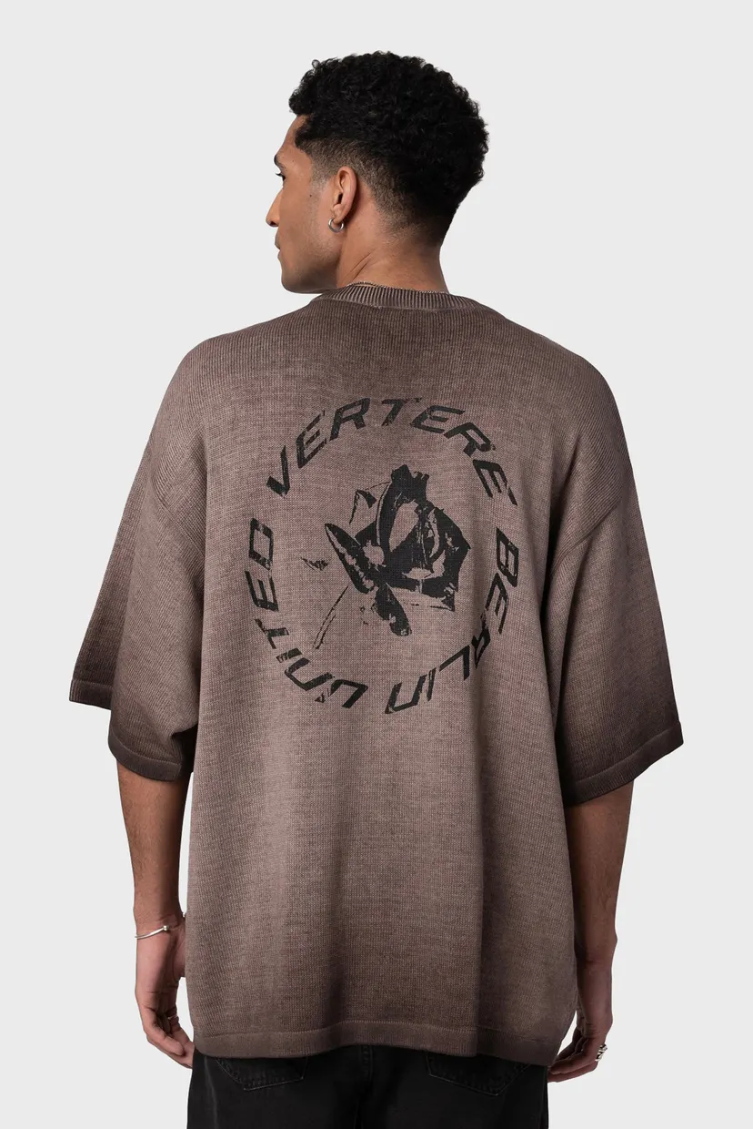 Коричневий джемпер CIRCLE KNIT (унісекс) 3