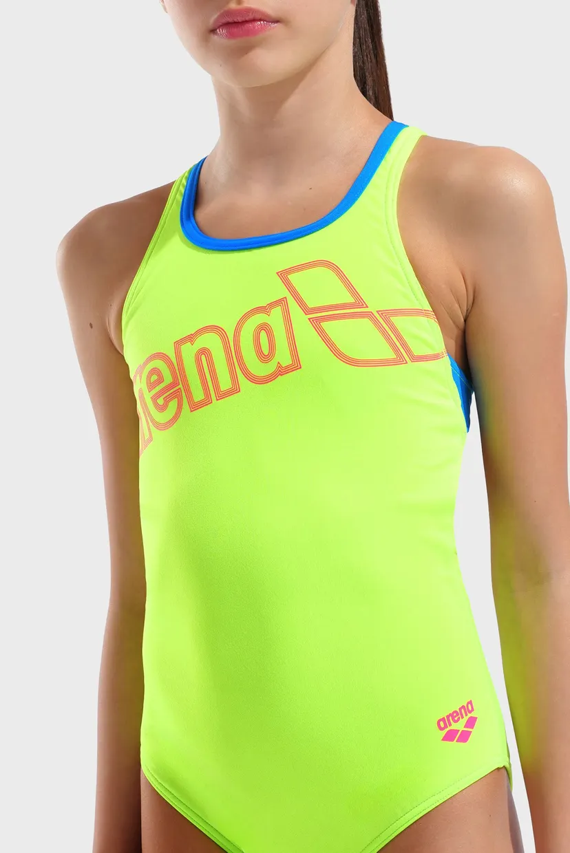Детский салатовый купальник LOGO SWIMSUIT SWIM PRO 4