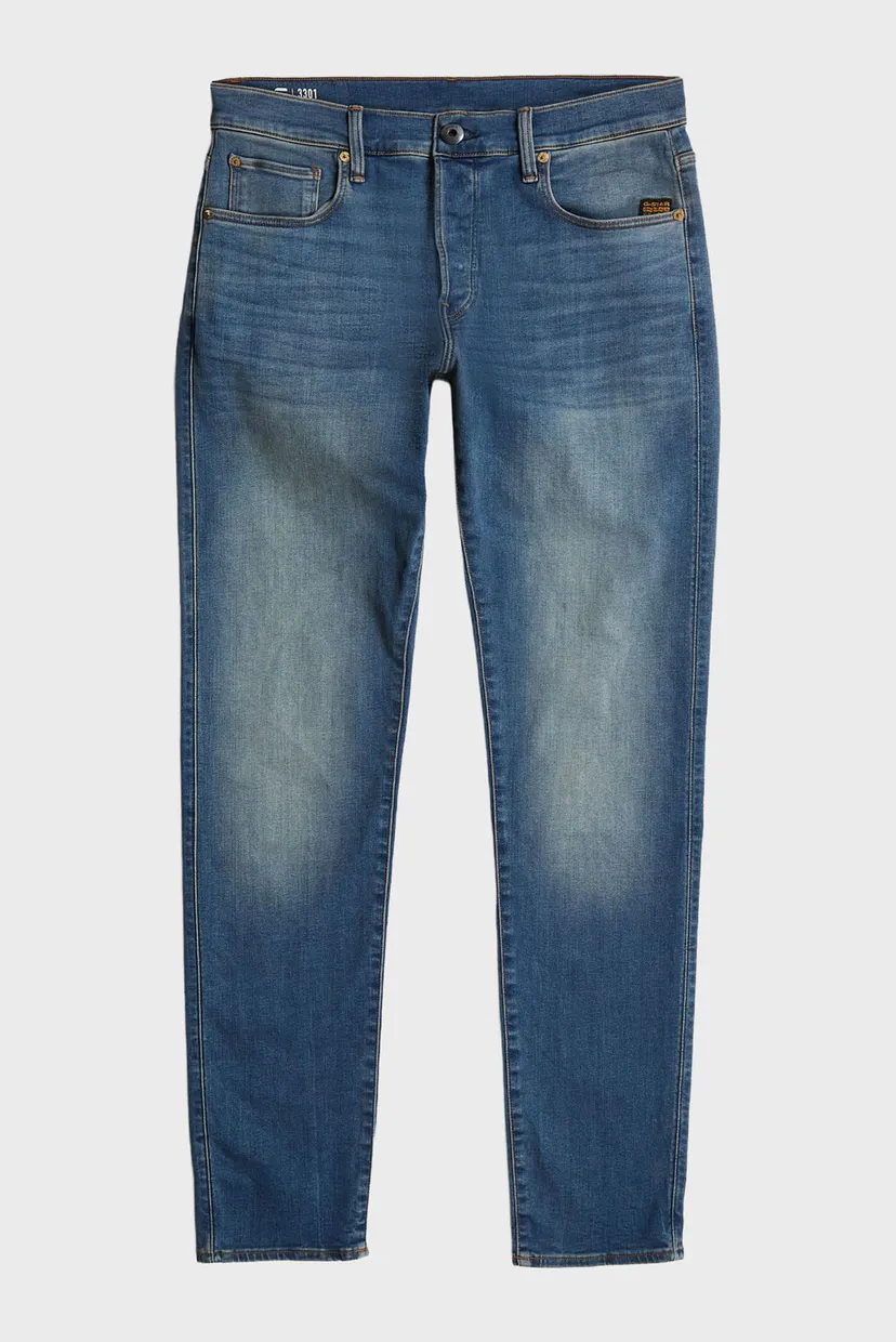 Мужские синие джинсы 3301 Slim 6