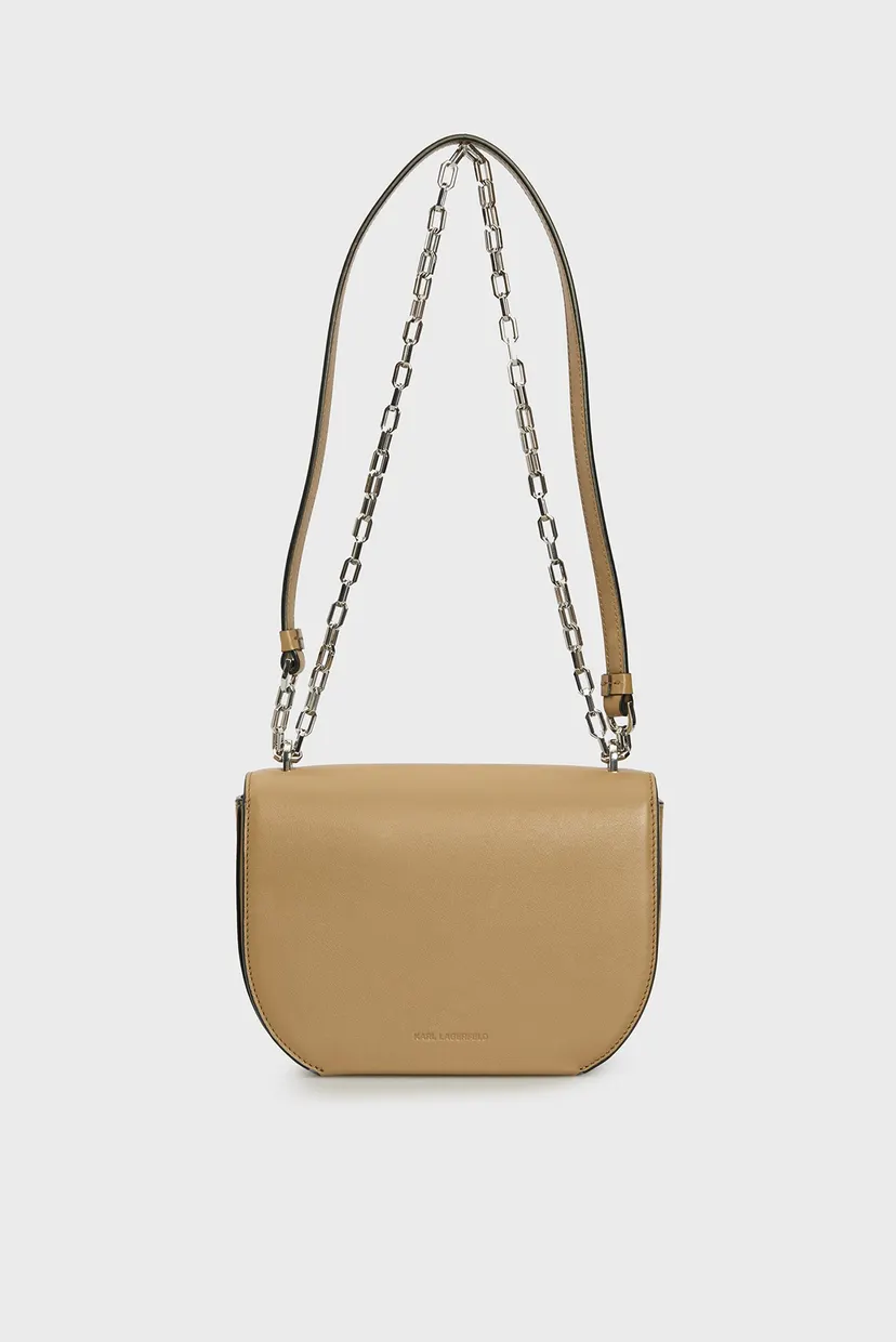 Жіноча бежева шкіряна сумка k forever sm crossbody 4