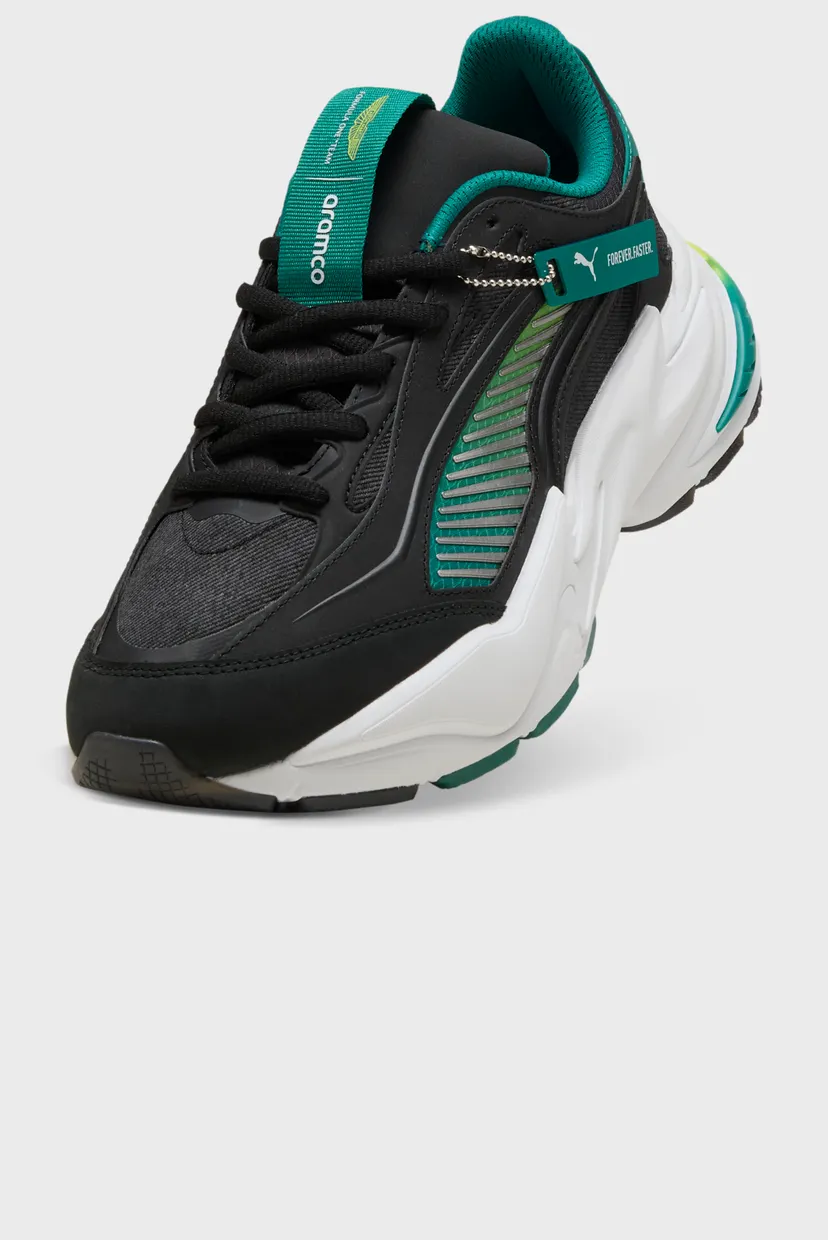 Черные кроссовки PUMA x ASTON MARTIN ARAMCO F1® TEAM RS Surge Low Sneakers Unisex 5