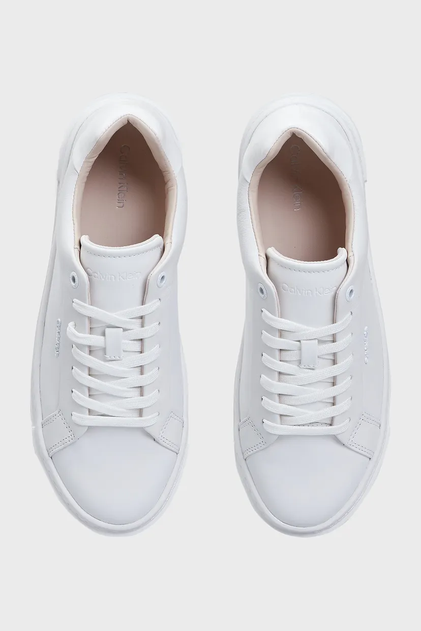 Женские белые кожаные сникерсы CUPSOLE LACE UP W/ML LTH 4