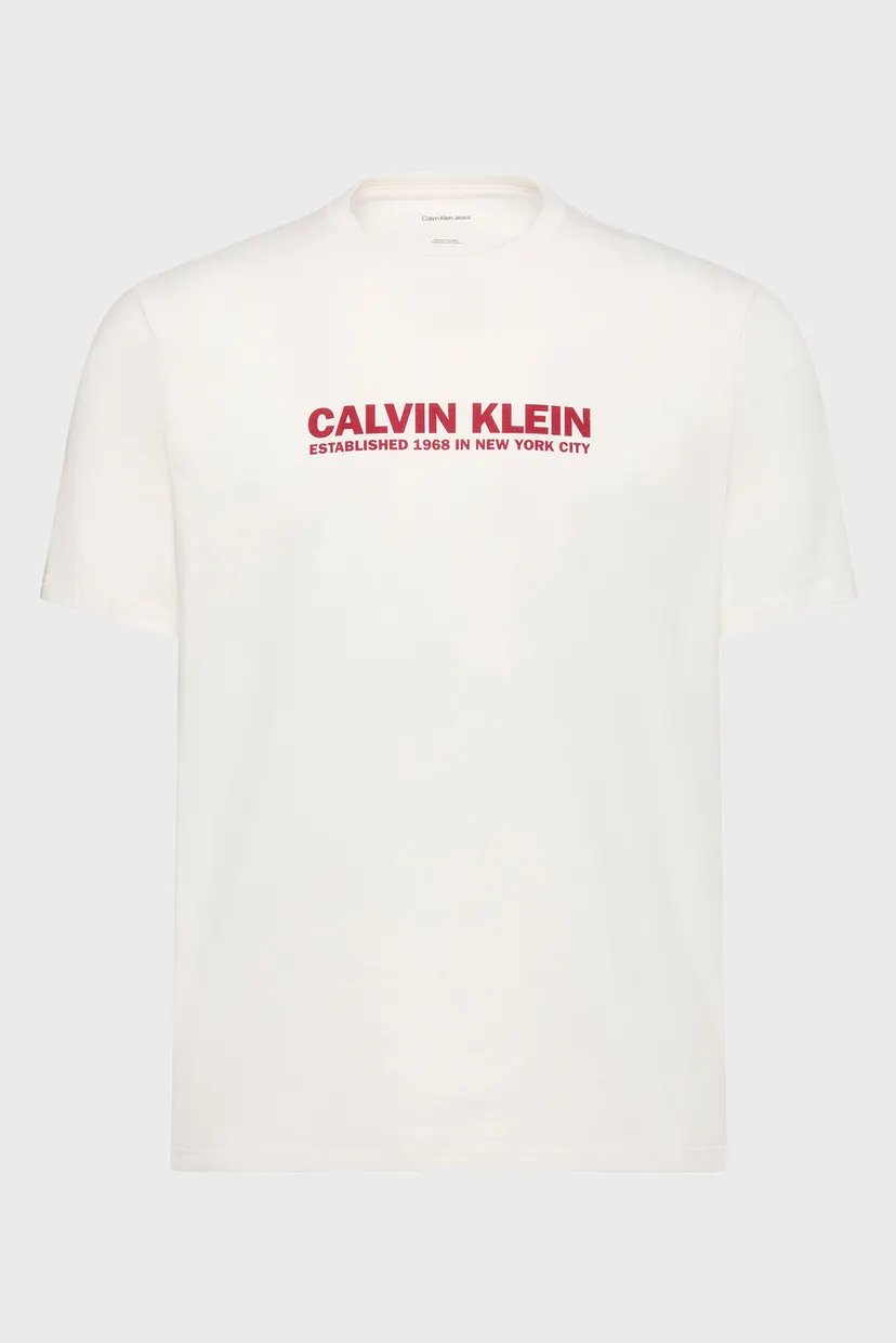 Чоловіча біла футболка CALVIN KLEIN GRAP 6