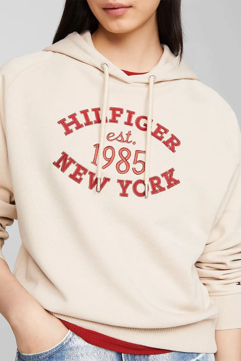Женское бежевое худи MDRN REG VARSITY 4