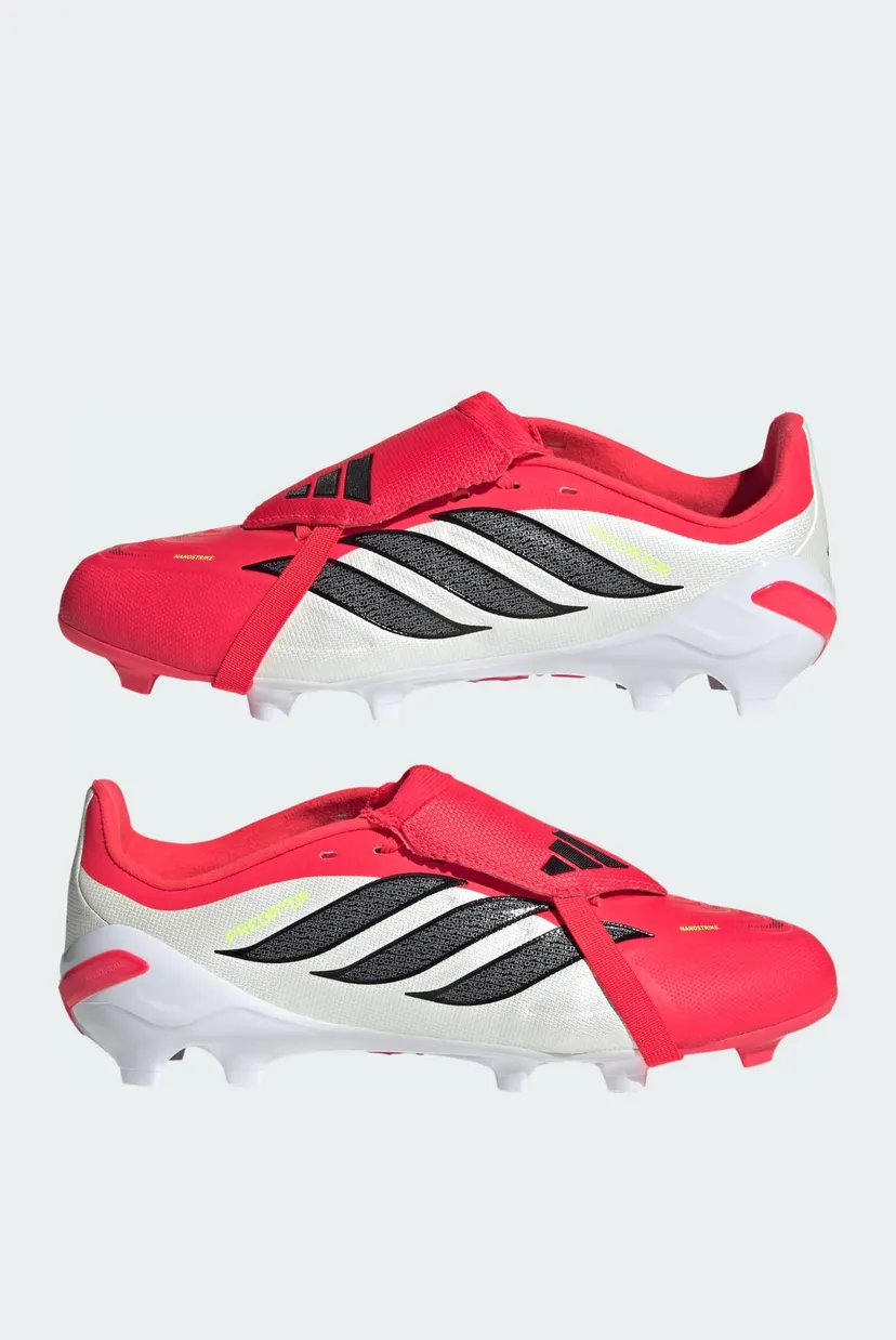 Дитячі червоні бутси PREDATOR LEAGUE Fold-Over Tongue Firm Ground Football Kids 7