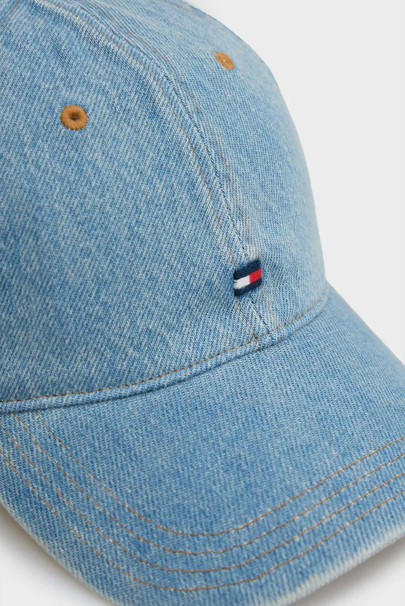 Чоловіча блакитна джинсова кепка FLAG DENIM 6 PANEL 4