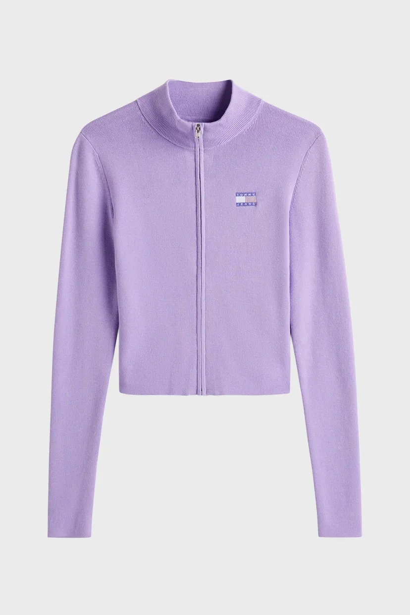 Жіноча бузкова спортивна кофта TJW ZIP HIGH NECK 4