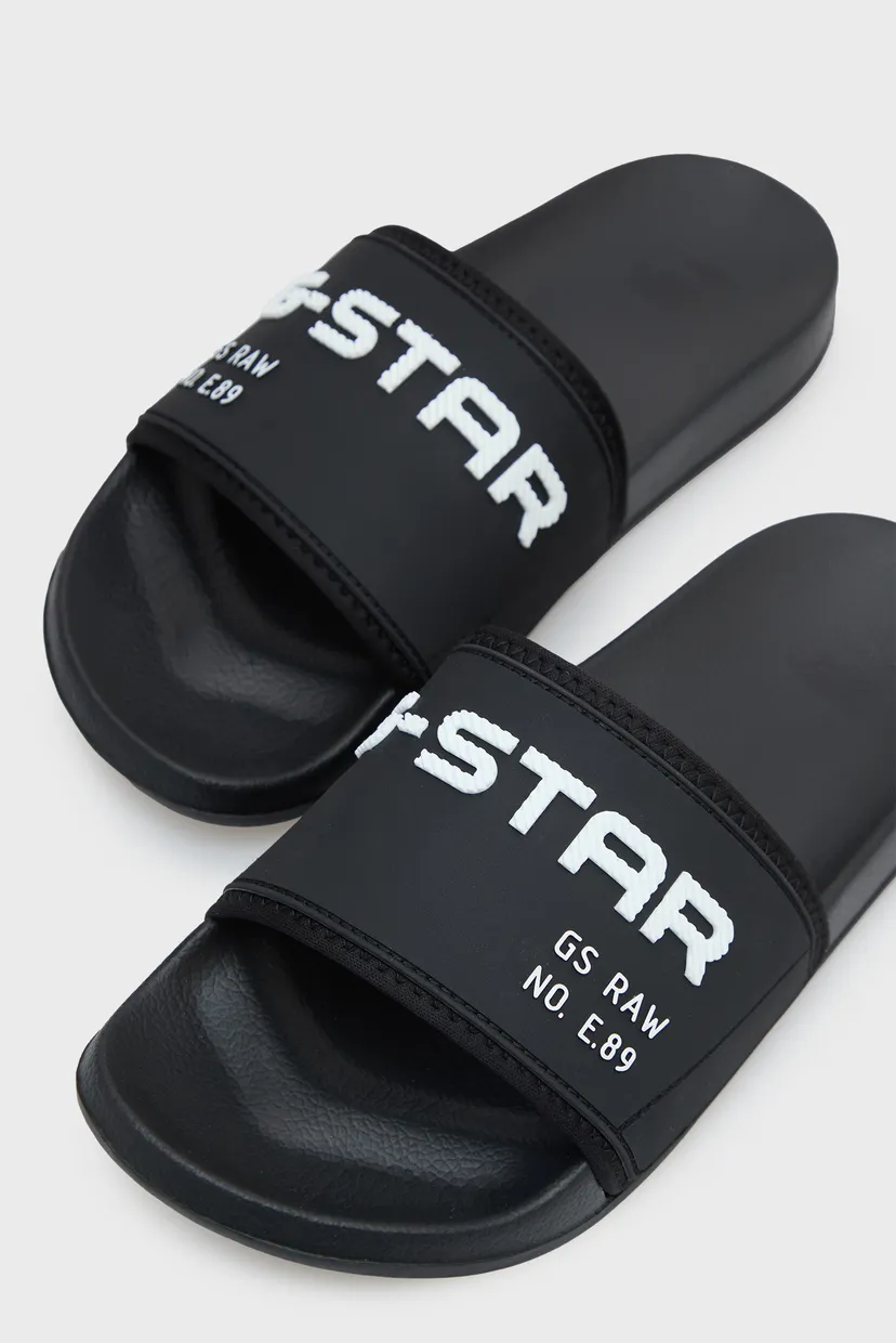 Женские черные слайдеры Cart Slide W G-Star RAW D25822,01 — MD-Fashion