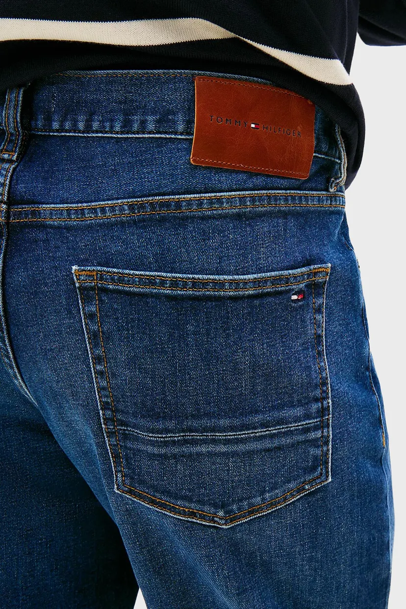 Мужские темно-синие джинсы Harlem Relaxed Tapered Leg 4