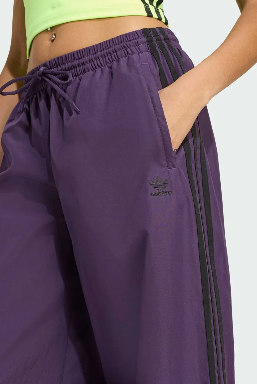 Женские фиолетовые спортивные брюки adicolor Firebird Oversized 4