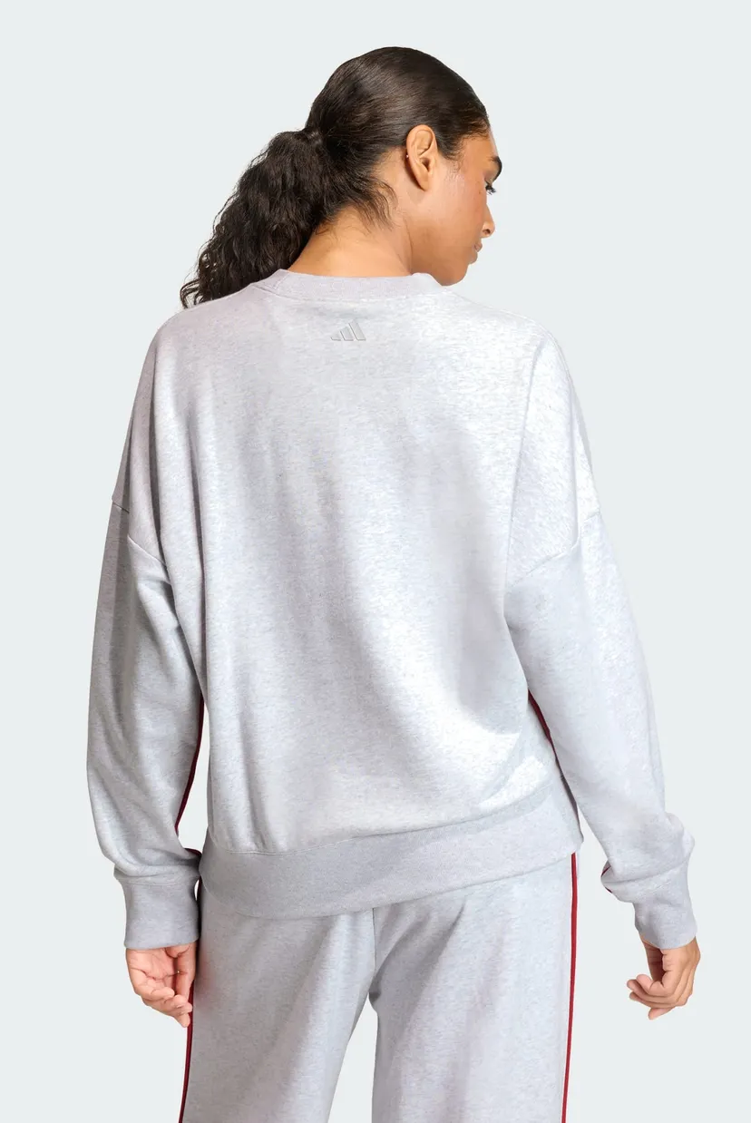Женский серый свитшот Seasonal Essentials Colorpop with Embroidered Graphic 3
