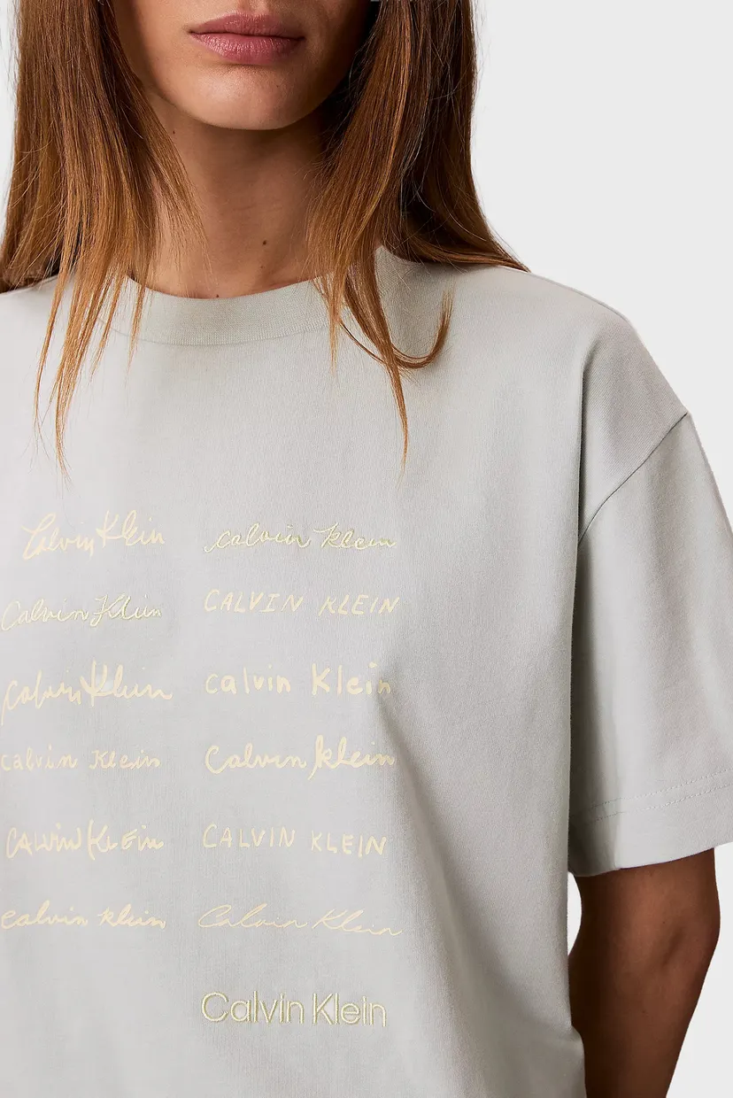 Жіноча м'ятна футболка CROPPED BOXY GRAPHIC 5