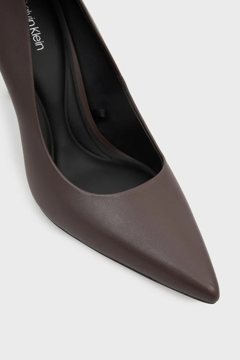 Женские темно-коричневые кожаные лодочки ESS STILETTO 90 4