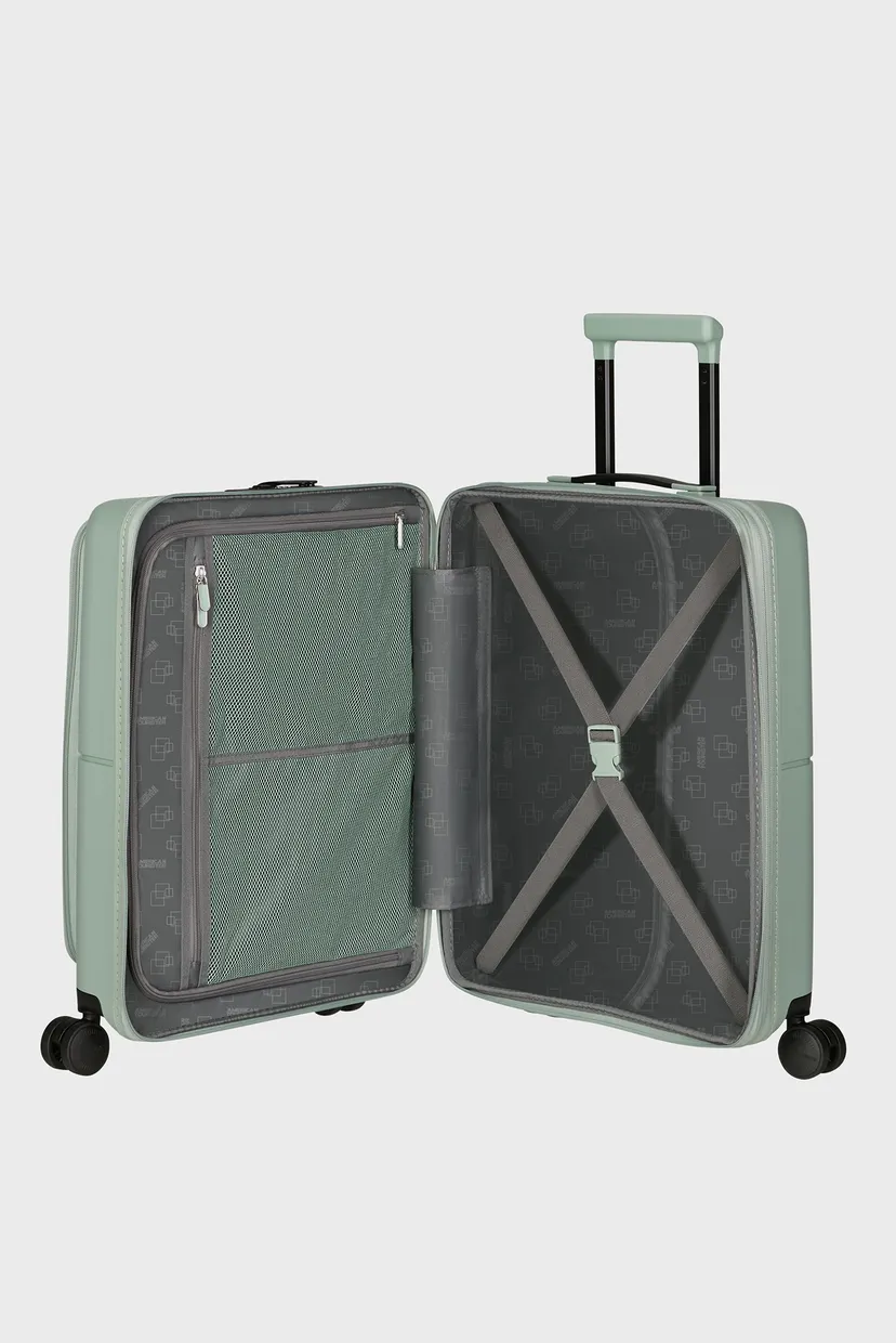 Мятный чемодан 55 см DASHPOP ICEBERG GREEN 4