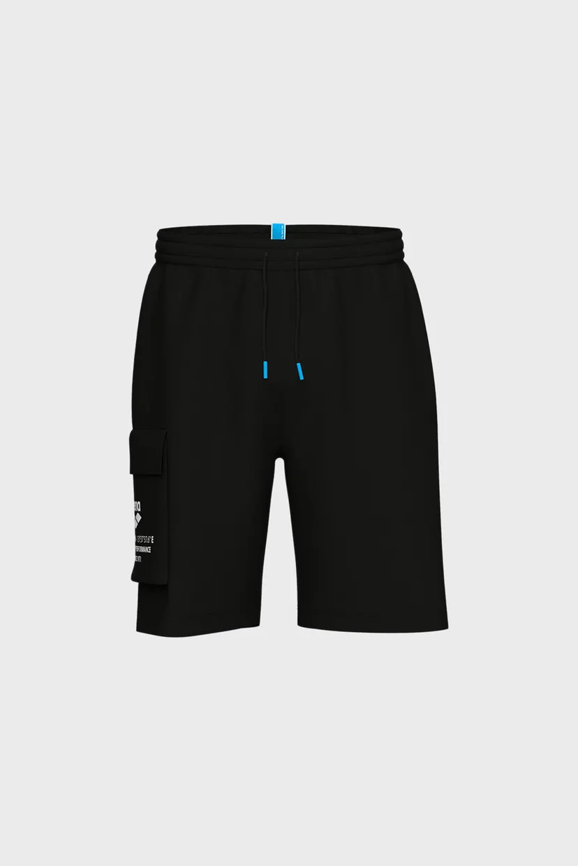 Чоловічі чорні шорти GRAPHIC LONG BERMUDA FLEECE 6