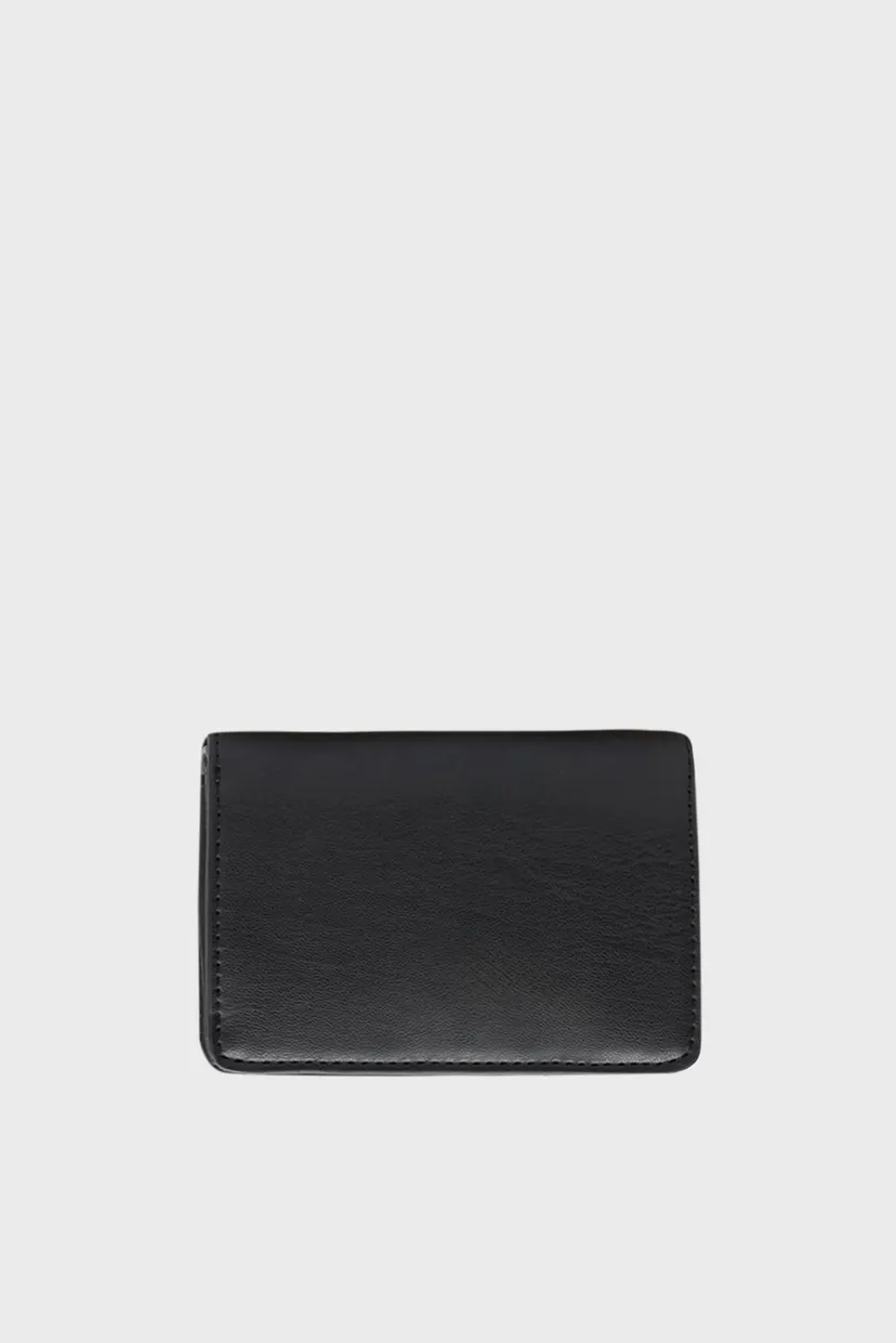 Женский черный кошелек TH HERITAGE SLIM MED WALLET 4
