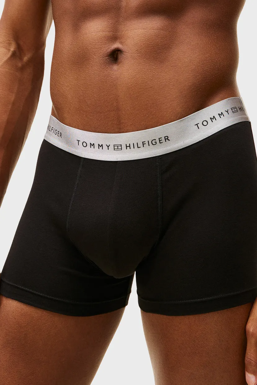 Мужские черные боксеры (3 шт) TRUNK METALLIC WB 7
