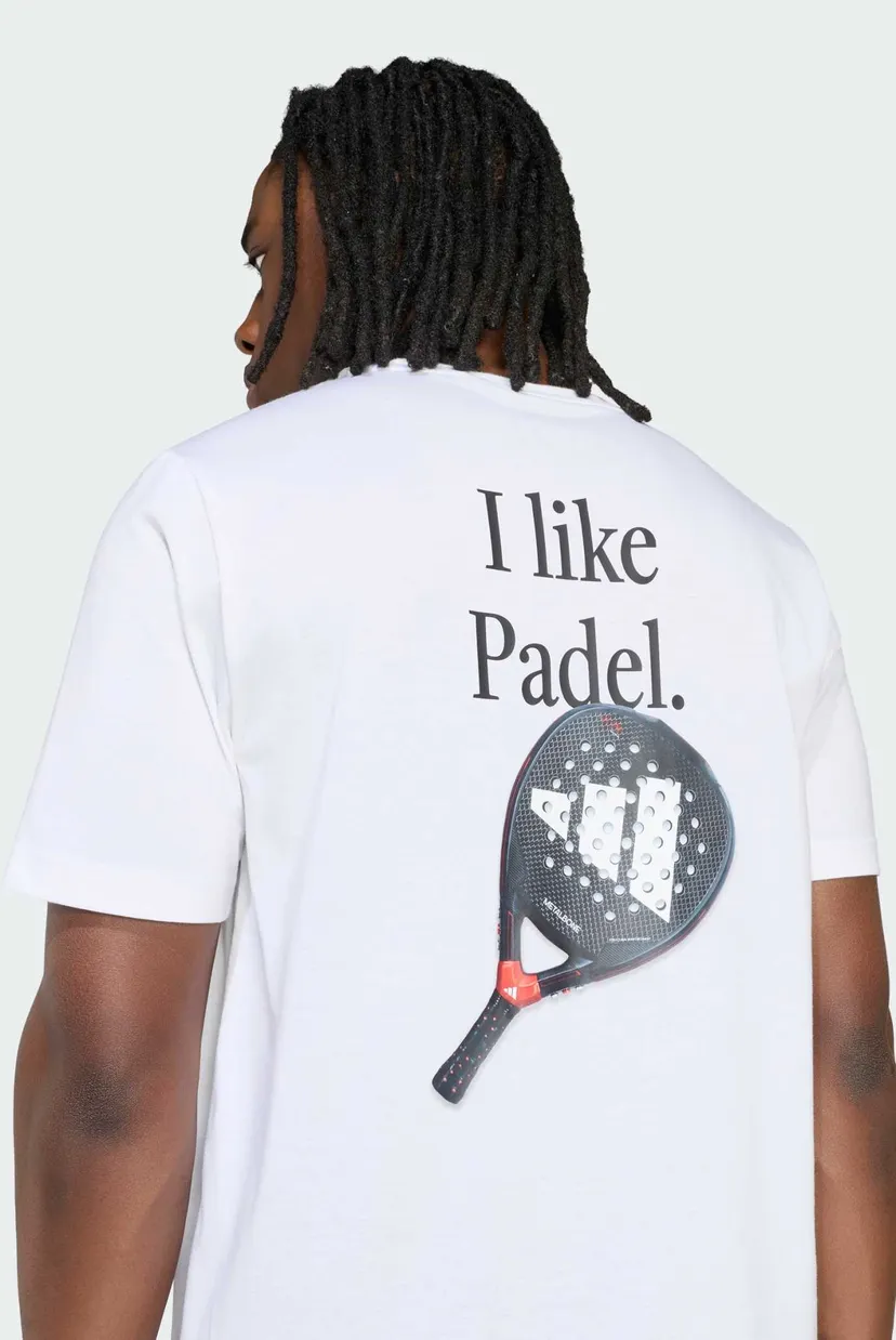 Чоловіча біла футболка PADEL CATEGORY GRAPHIC 4