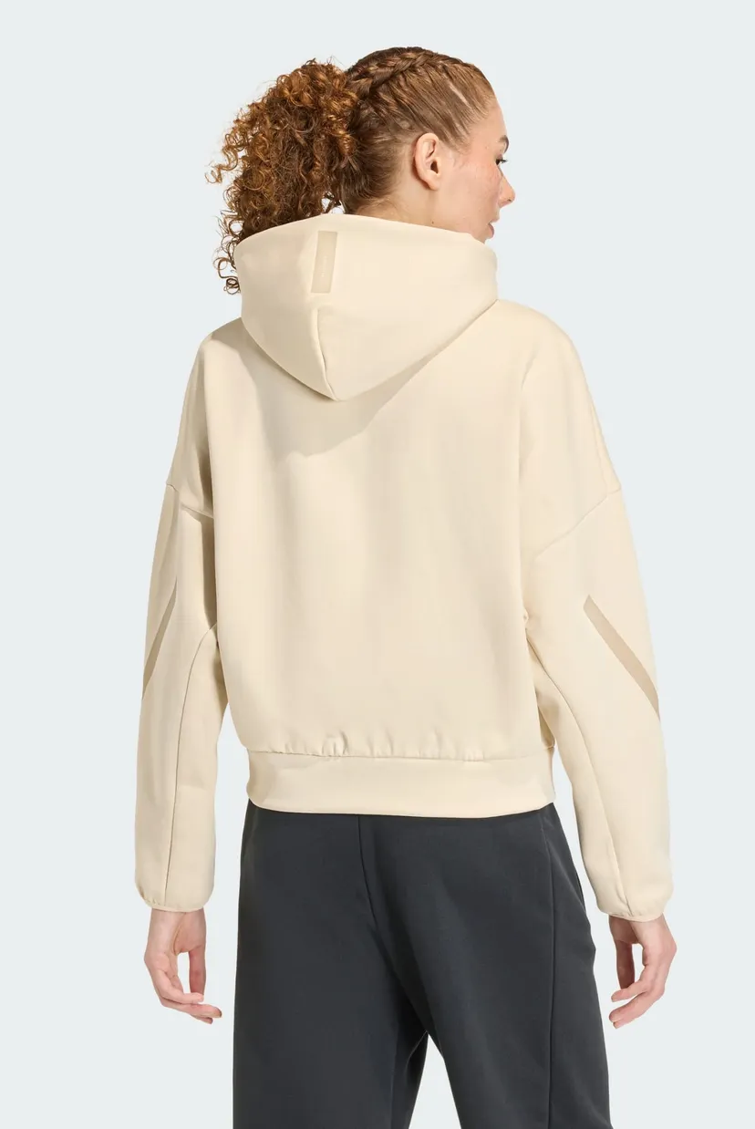 Женское бежевое худи adidas Z.N.E. Full-Zip adidas KE4746 — MD-Fashion