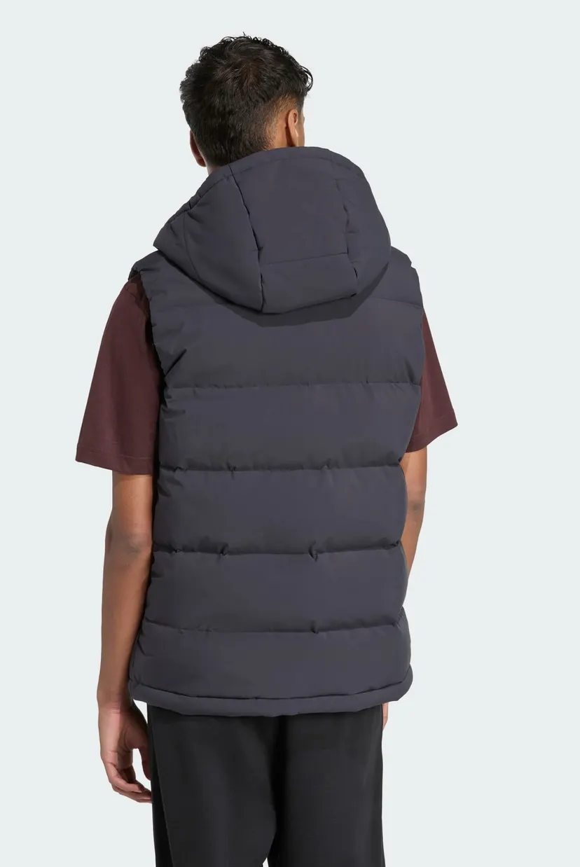Чоловічий чорний пуховий жилет Helionic CLIMAWARM Hooded 3