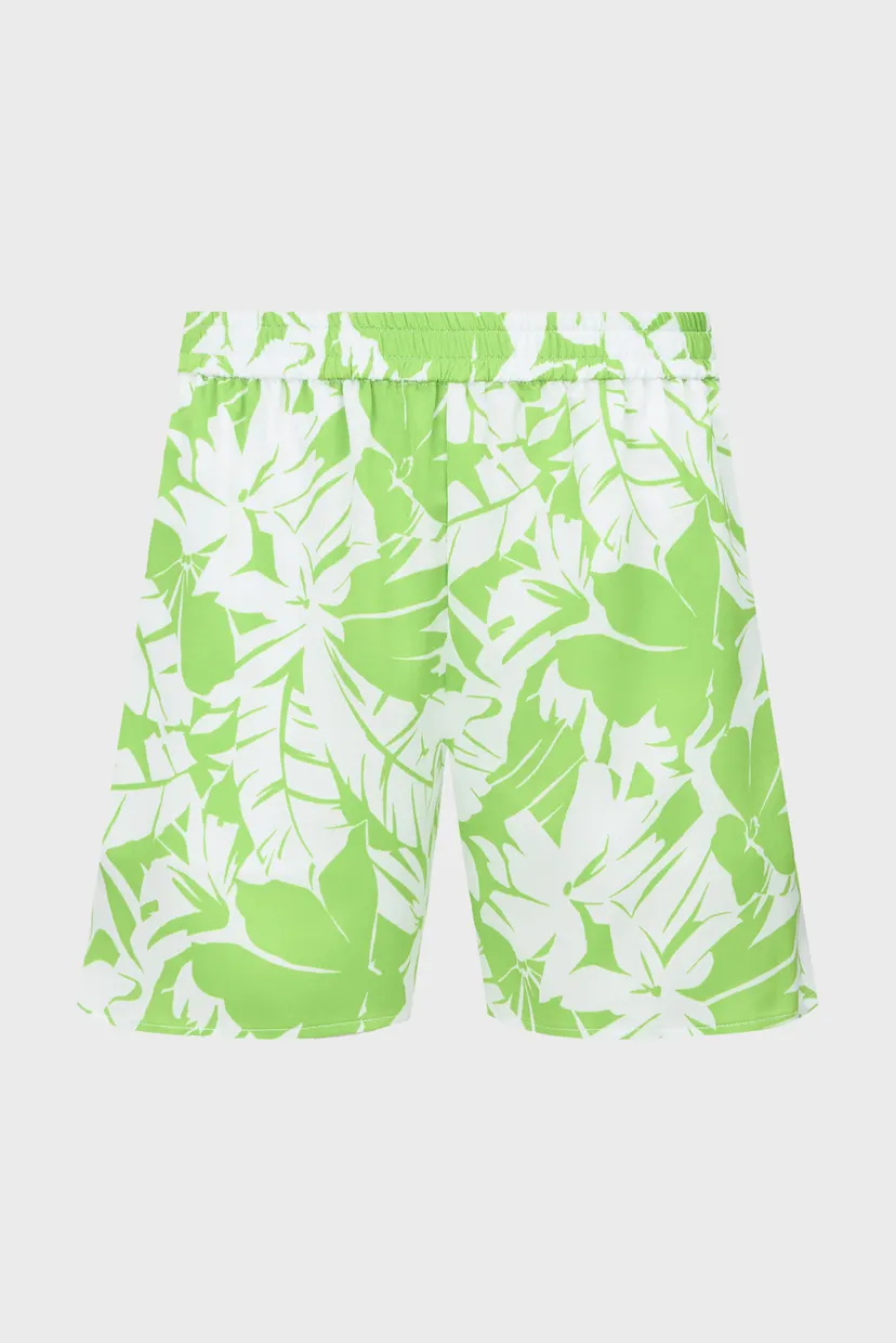 Жіночі салатові шорти з візерунком GRAPHIC PALM PJ SHORTS 4