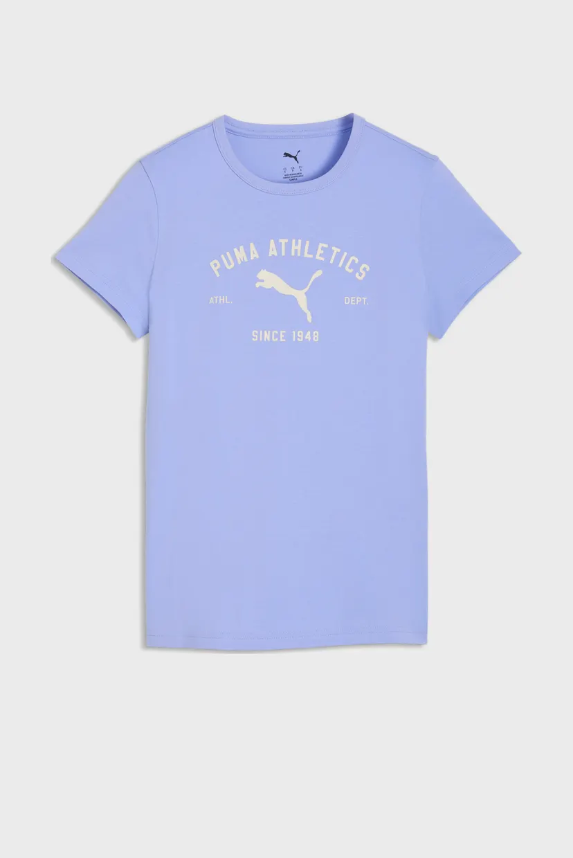 Жіноча бузкова футболка PUMA Class Graphic Tee Women 4