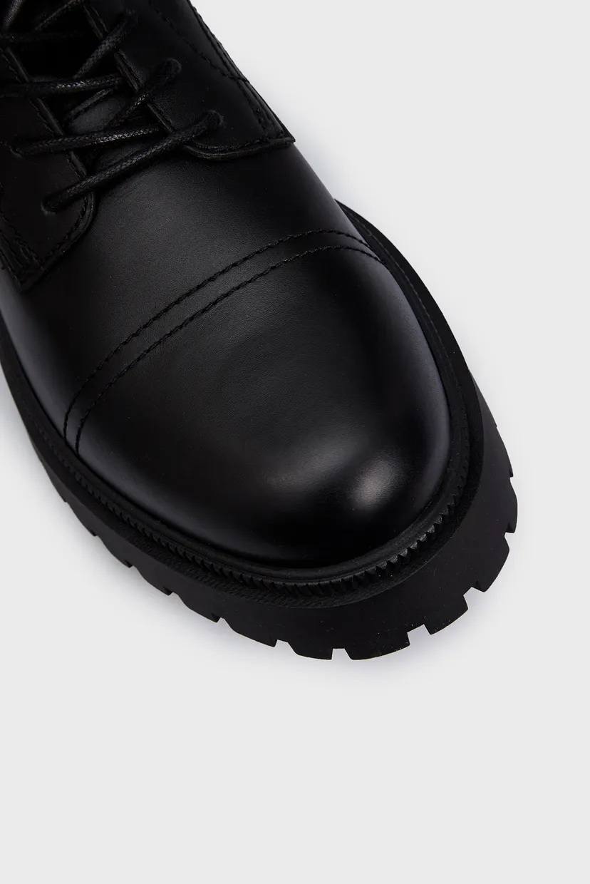 Мужские черные кожаные ботинки TJM CASUAL BOOT 4