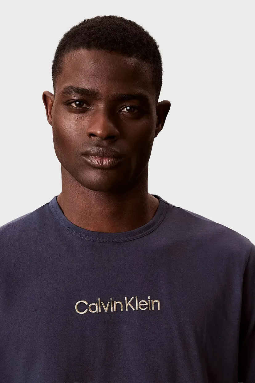 Чоловіча темно-синя футболка S/S CREW NECK 4