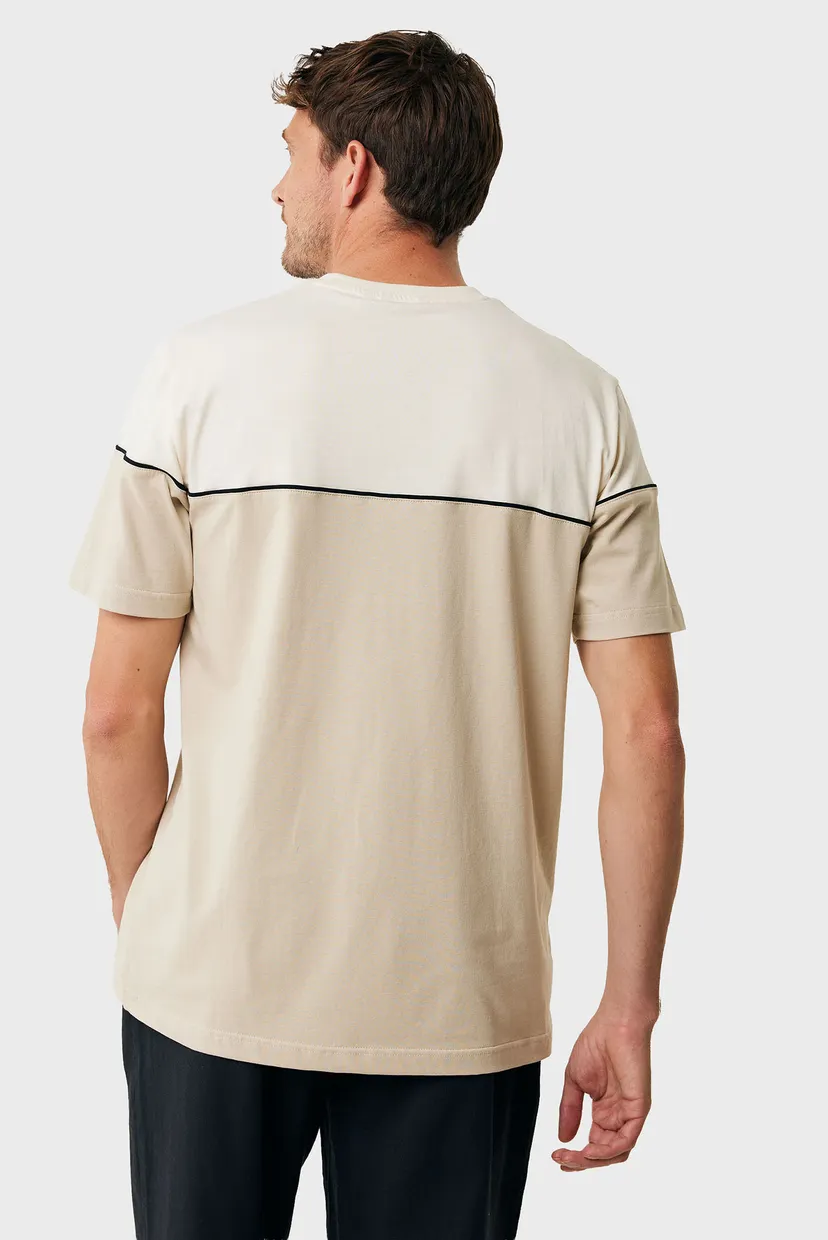 Чоловіча бежева футболка Colorblock t-shirt regular fit 3