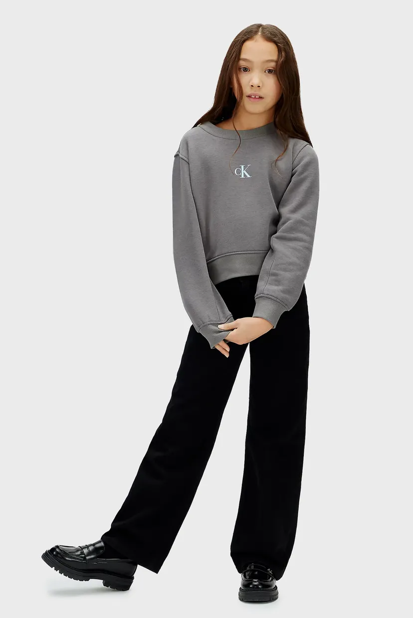 Дитячий сірий світшот FLEECE 5