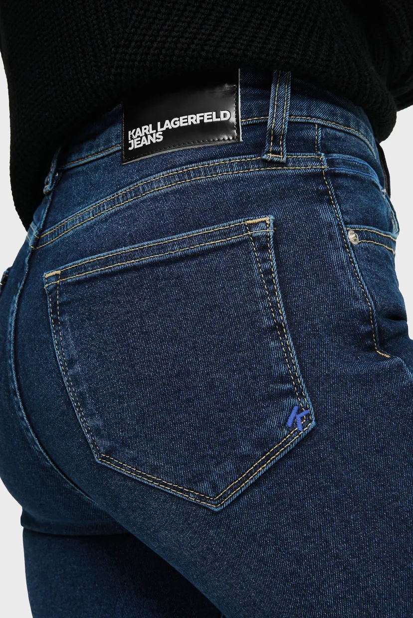 Женские темно-синие джинсы hr skinny denim 3