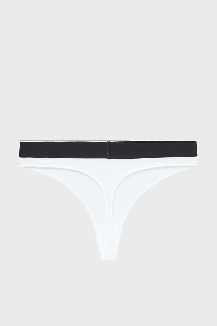 Женские белые трусики THONG 7