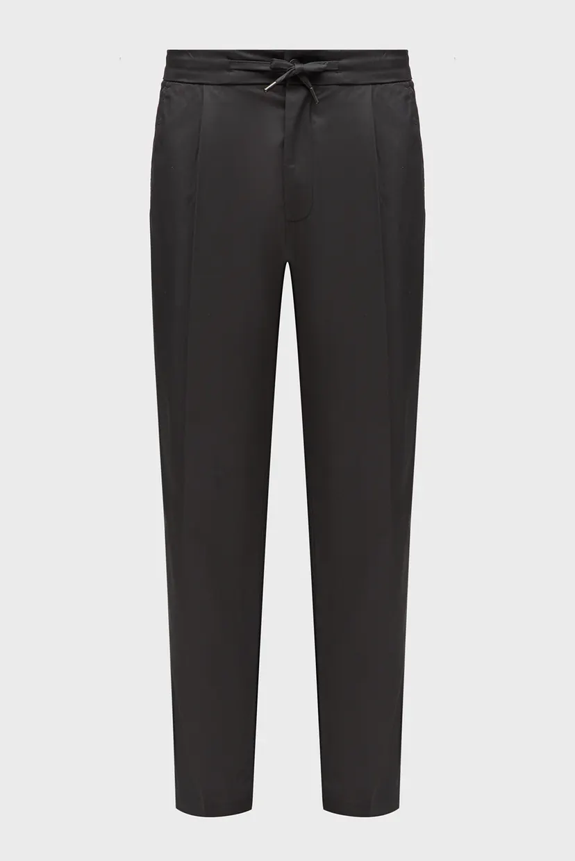 Мужские серые брюки COTTON STRETCH PLEATED 5