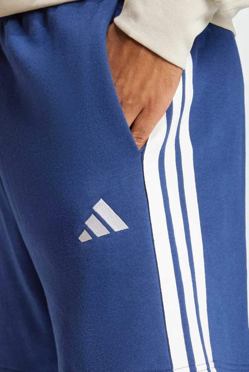 Чоловічі сині шорти Essential 3-Stripes French Terry 4
