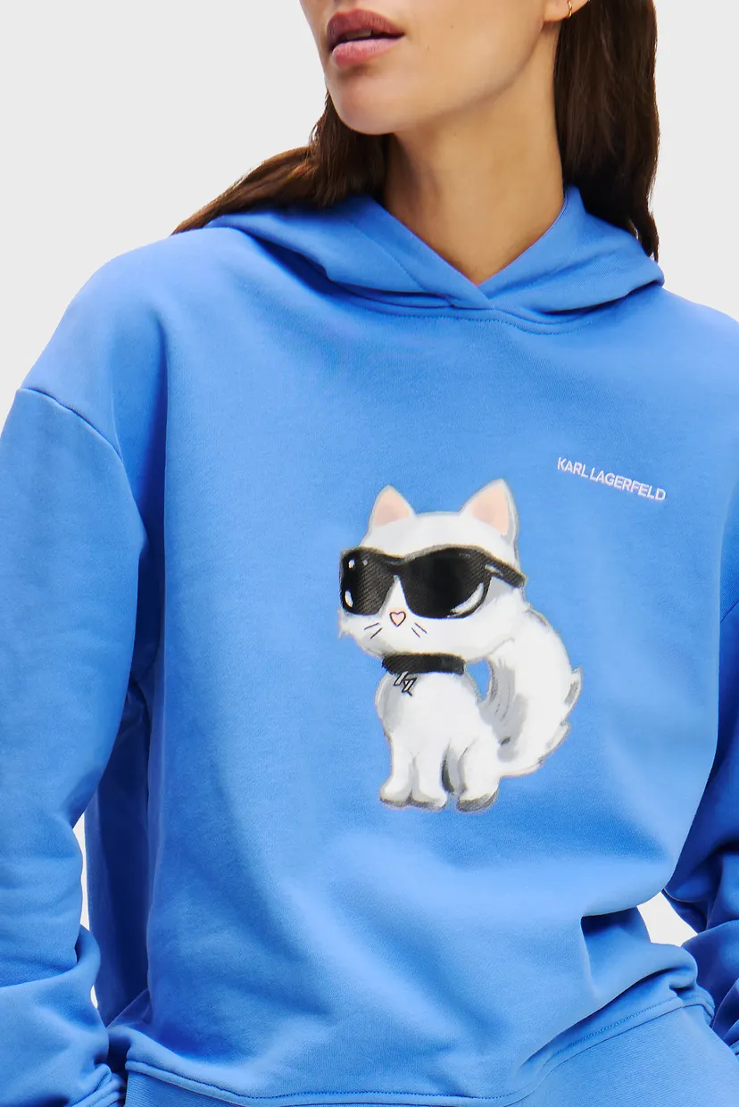 Женское голубое худи IKON AQUARELLE C HOODIE 4