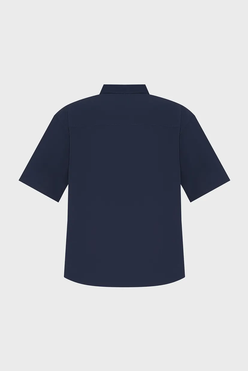 Чоловіча темно-синя сорочка EASY POPLIN 7