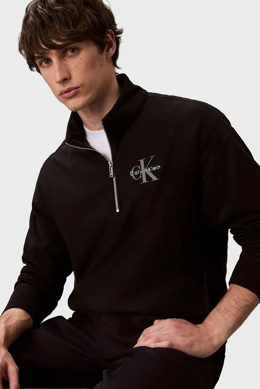 Мужская черная спортивная кофта PREMIUM TERRY 5