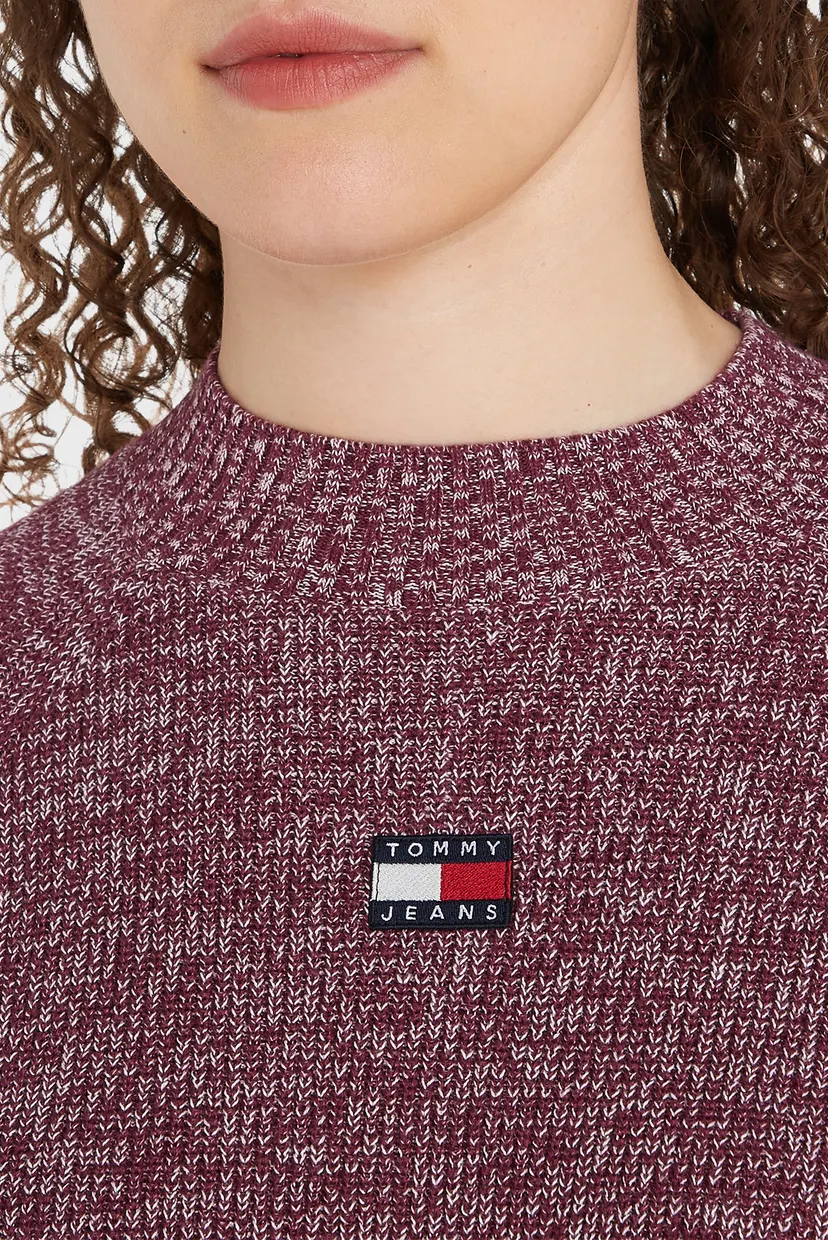 Жіночий бордовий светр TJW 2TONE TWIST BADGE 3