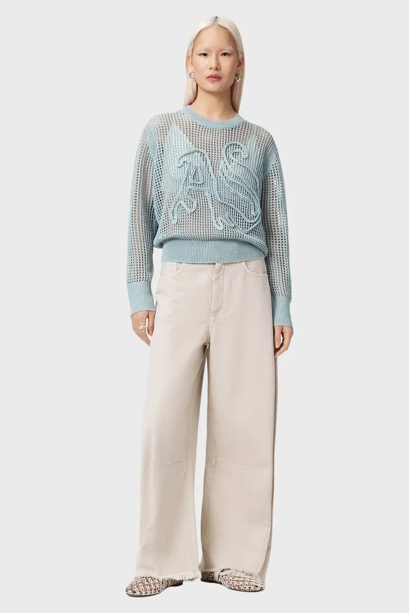 Женский голубой джемпер RAELYN AllSaints W047KE — MD-Fashion