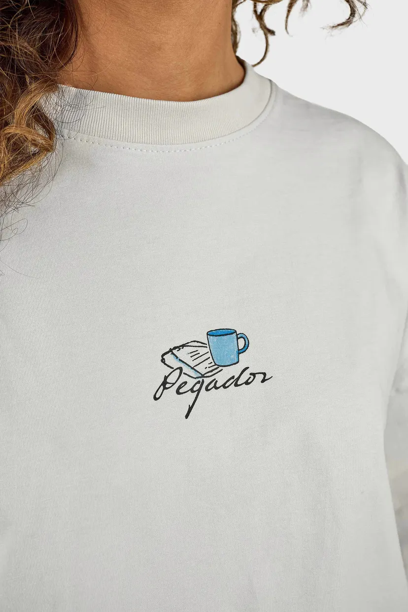 Жіноча світло-сіра футболка Trakai Heavy Oversized 5