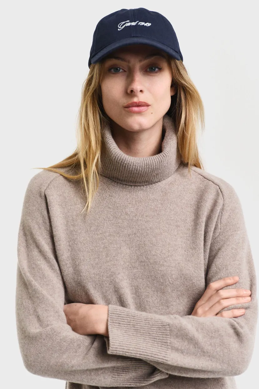 Женское бежевое шерстяное платье HERRINGBONE DETAIL ROLLNECK DRESS 5