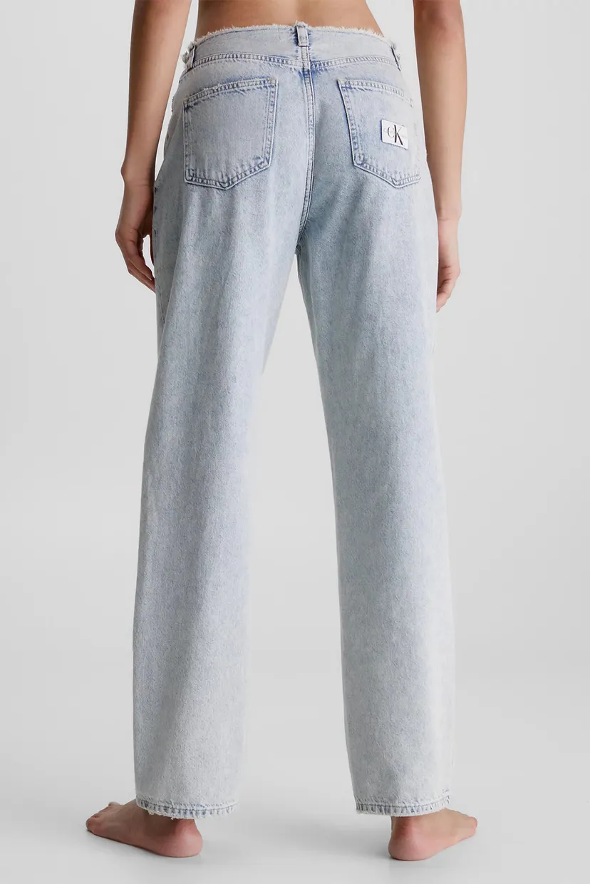 Жіночі блакитні джинси 90S STRAIGHT CUT WAISTBAND 3